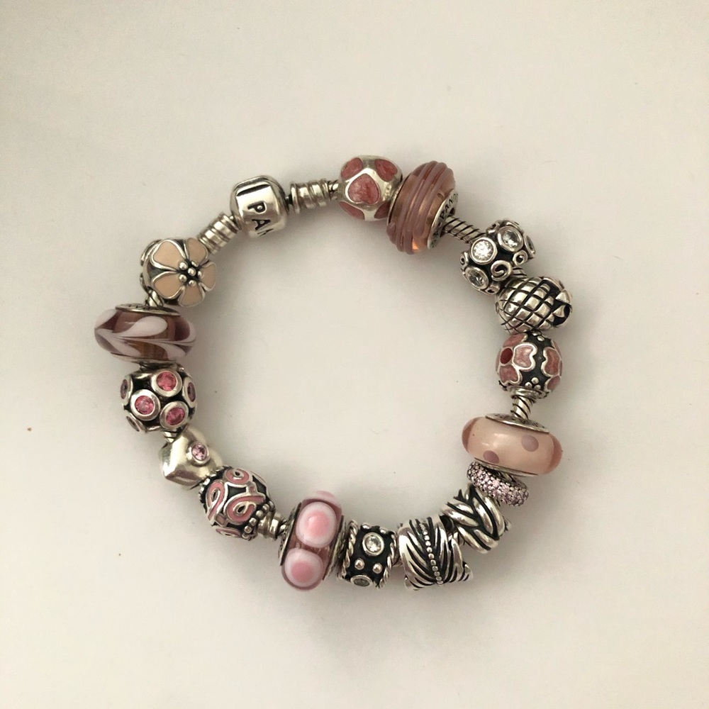 💕3/$70 Swirly Swirl Pink PANDORA 925 Charm - Picture 8 of 8